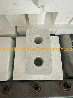 Double-hole ceramic support block